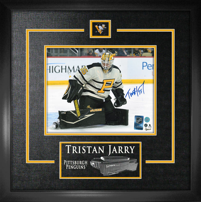Tristan Jarry Signed 8x10 Etched Mat Penguins Winter Classic 2023-H