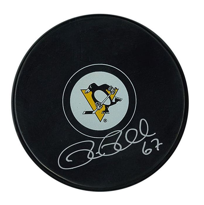 Rickard Rakell Signed Puck Penguins Autograph Series