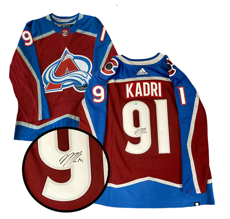 Nazem Kadri Signed Colorado Avalanche Burgundy Adidas Jersey - NHL