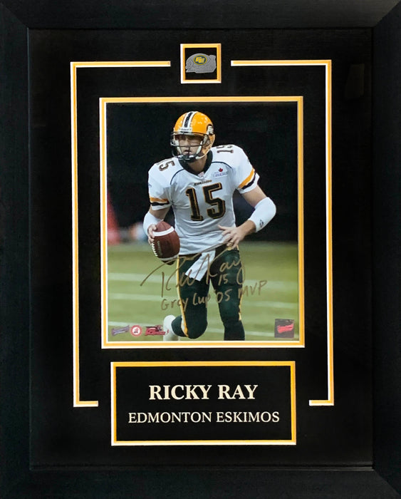 Ricky Ray SignedFramed  8x10 Eskimos Cup '05 MVP Photo